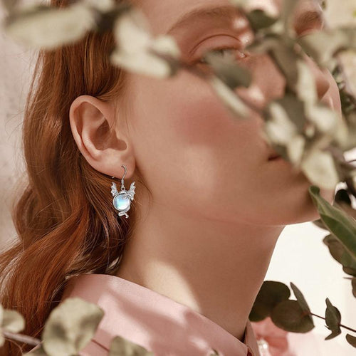 Brunhilde Moonstone Earring-Westeryn