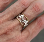 Exquisite Enamel Flower Ring Vintage Design-Westeryn