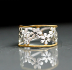 Exquisite Enamel Flower Ring Vintage Design-Westeryn
