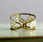 Exquisite Enamel Flower Ring Vintage Design-Westeryn