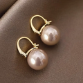 Vintage Freshwater Pearl Hoop Earrings-Westeryn