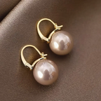 Vintage Freshwater Pearl Hoop Earrings-Westeryn