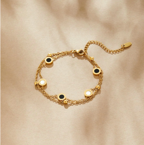 Onyx White Stone Bracelet-Westeryn