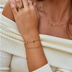 Onyx White Stone Bracelet-Westeryn