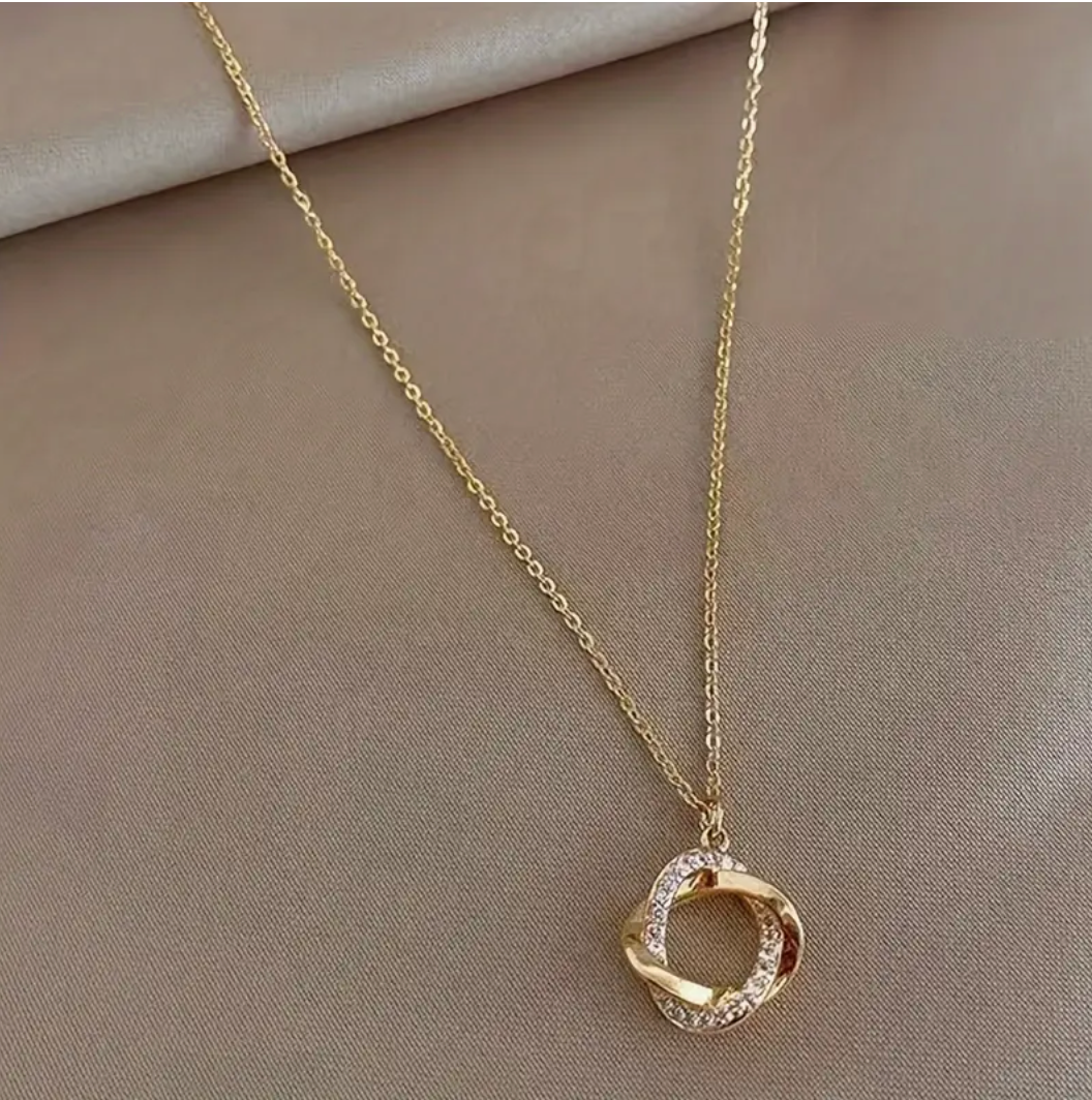 Gold Pendant Necklace & Adorned with Diamonds-Westeryn