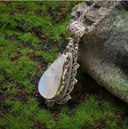 Moonstone Necklace in Vintage Setting-Westeryn