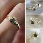 Elegant Diamond Ring with Custom Image Engraving-Westeryn