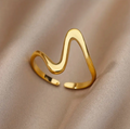 Waves Designer Ring 18 Gold-Westeryn