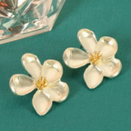 Golden Flower Earrings in Vintage Design-Westeryn