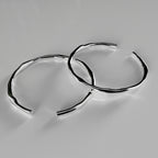 Thick Adjustable Irregular Silver Bracelet-Westeryn