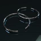 Thick Adjustable Irregular Silver Bracelet-Westeryn