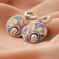 Acrylic Earrings with Pearls-Westeryn