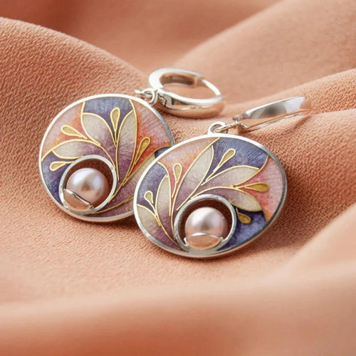 Acrylic Earrings with Pearls-Westeryn