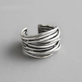 Adjustable silver layer ring-Westeryn