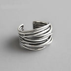 Adjustable silver layer ring-Westeryn