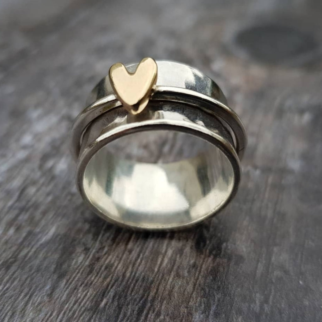 Mely - Goldheart Silver Ring-Westeryn