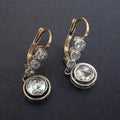 Antique Zirconia Golden Earrings | Gold-Westeryn