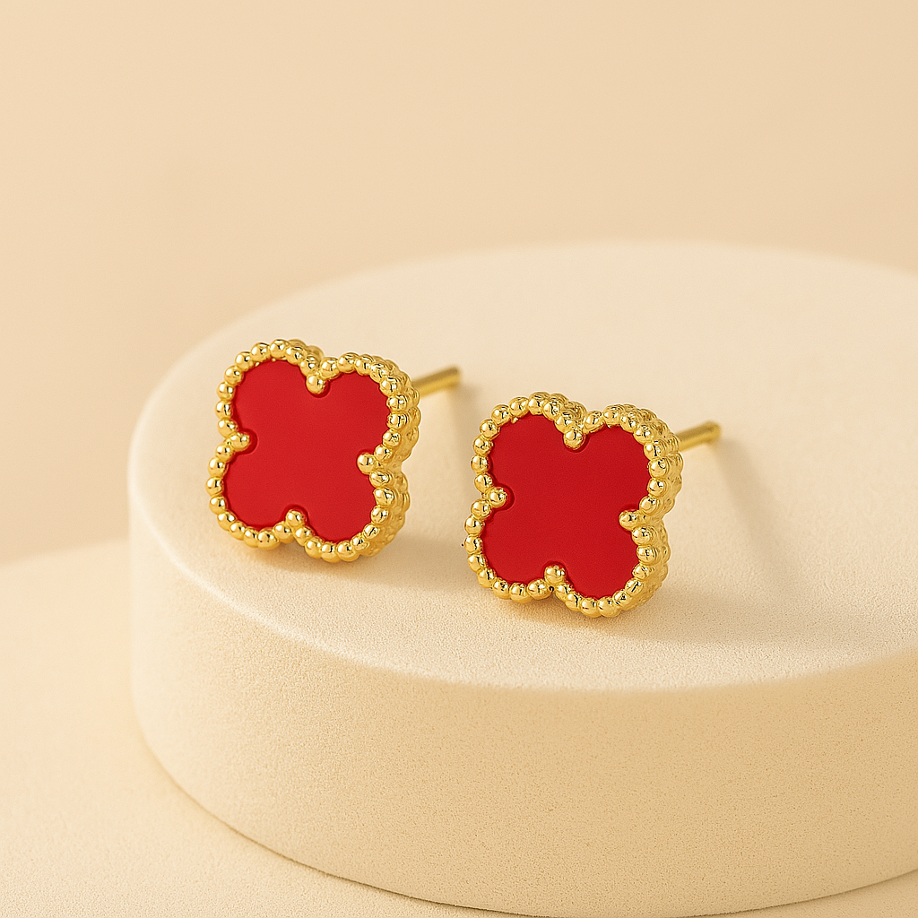 Clover Leaf Earrings in Gold-Westeryn