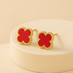 Clover Leaf Earrings in Gold-Westeryn