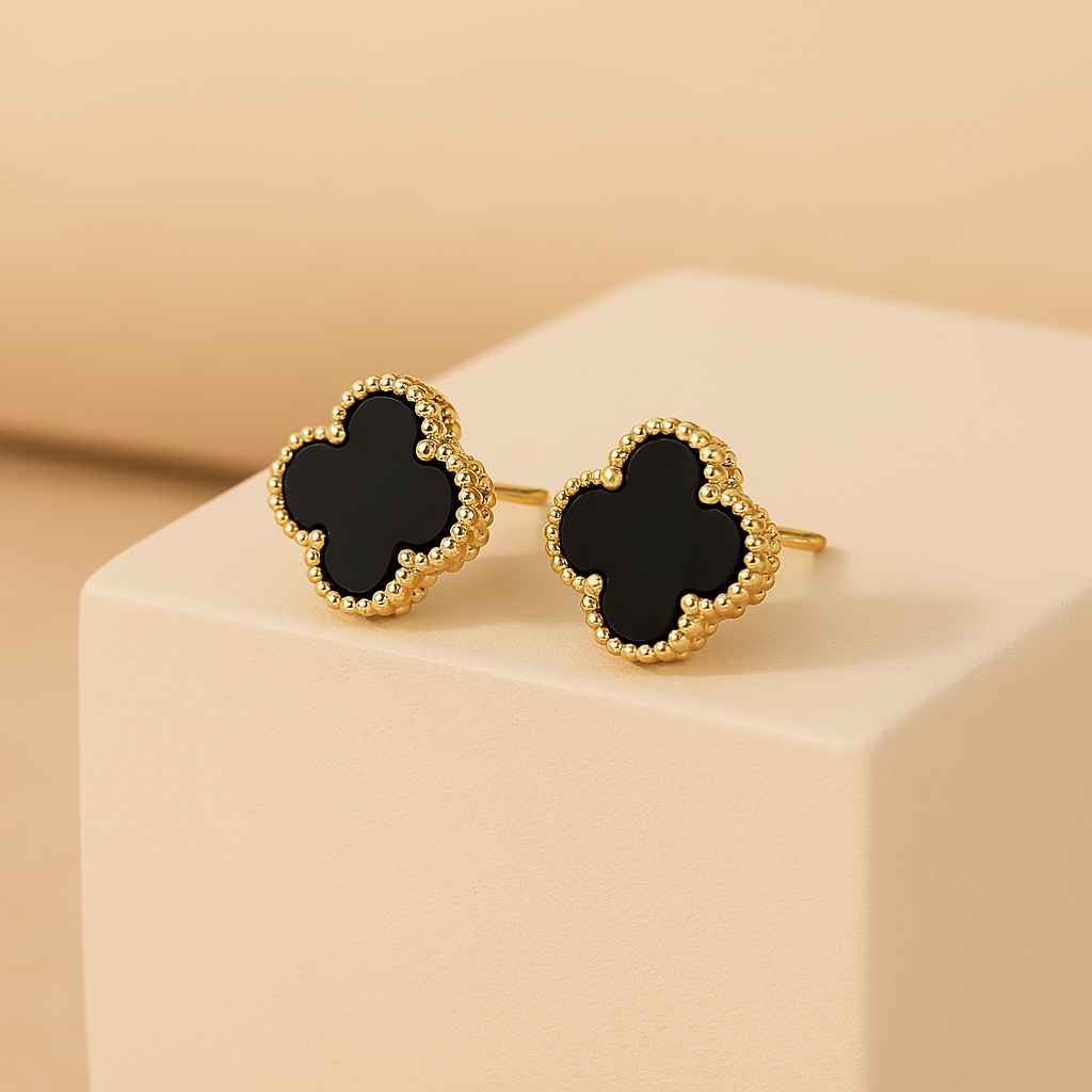 Clover Leaf Earrings in Gold-Westeryn