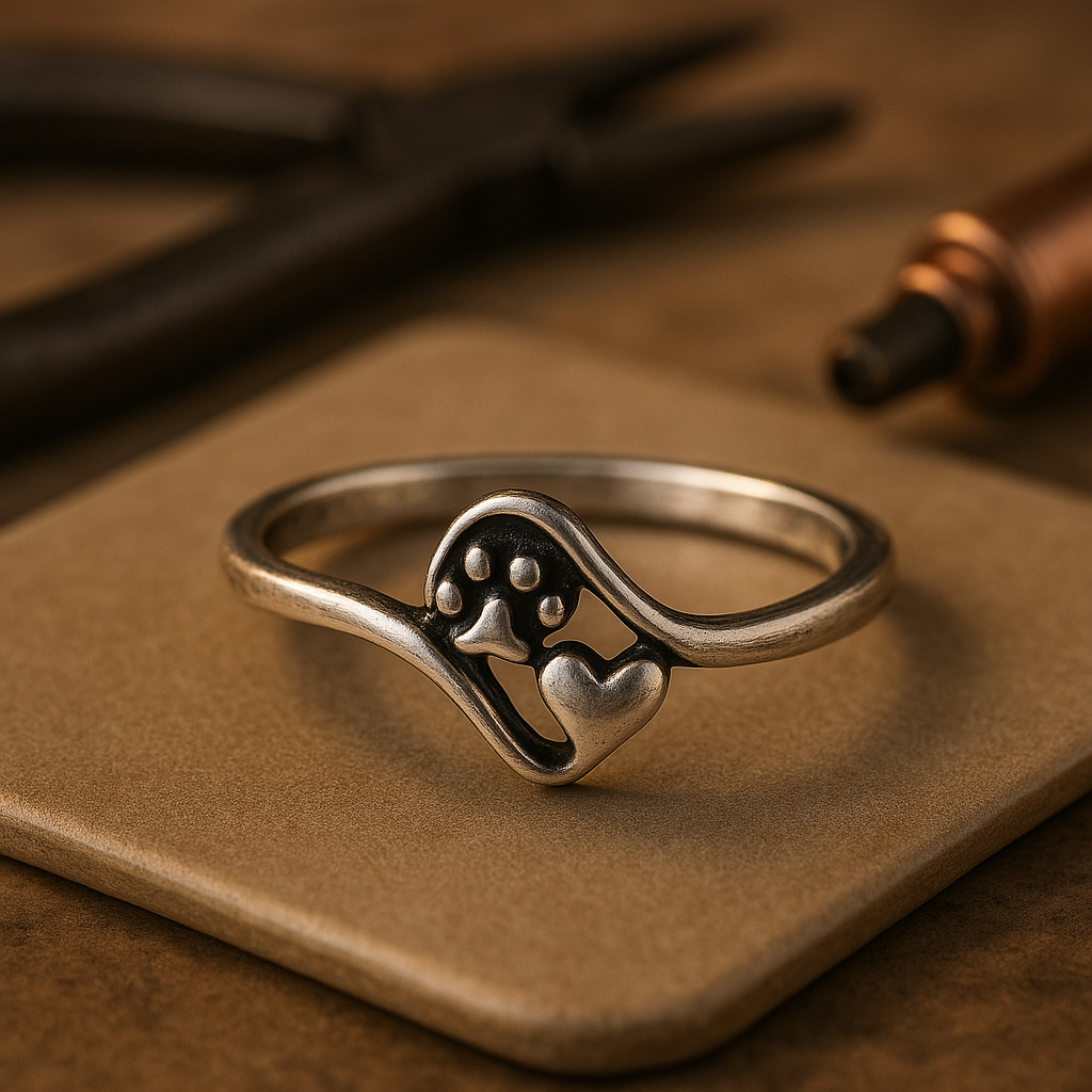 Timeless Paw and Heart Ring-Westeryn