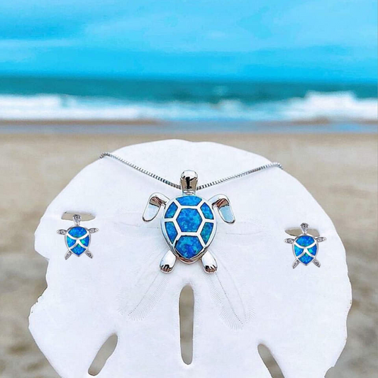 Ocean Whisper Necklace & Earring Set