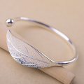 Adjustable Silver Leaf Bracelet-Westeryn
