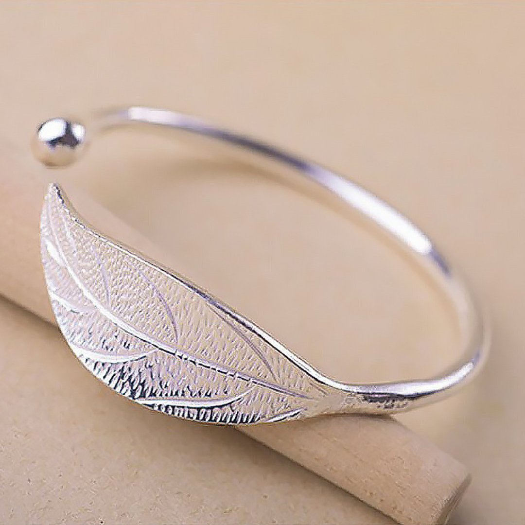 Adjustable Silver Leaf Bracelet-Westeryn