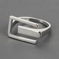 Adjustable Modernist Ring in Silver-Westeryn