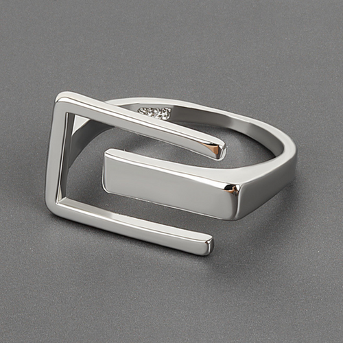 Adjustable Modernist Ring in Silver-Westeryn