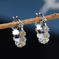 Silver Daisy Earrings-Westeryn