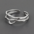Adjustable Silver Ring in the Shape of a Tree Branch-Westeryn