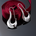 Modernist Style Silver Earrings-Westeryn