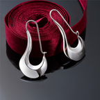 Modernist Style Silver Earrings-Westeryn