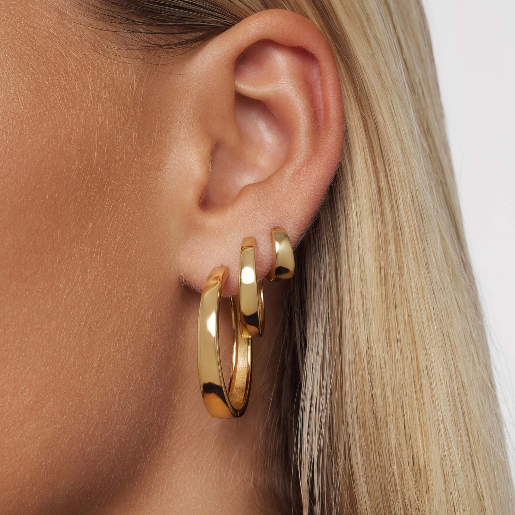 Gia Statement Hoops | Gold-Westeryn