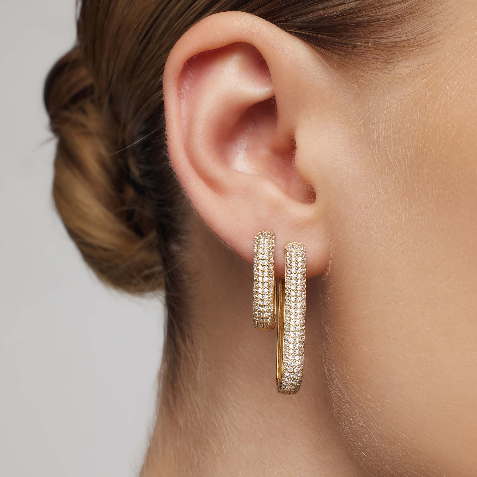 Icon Pavé Hoops | Gold-Westeryn