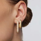 Large Icon Pavé Hoops | Gold-Westeryn