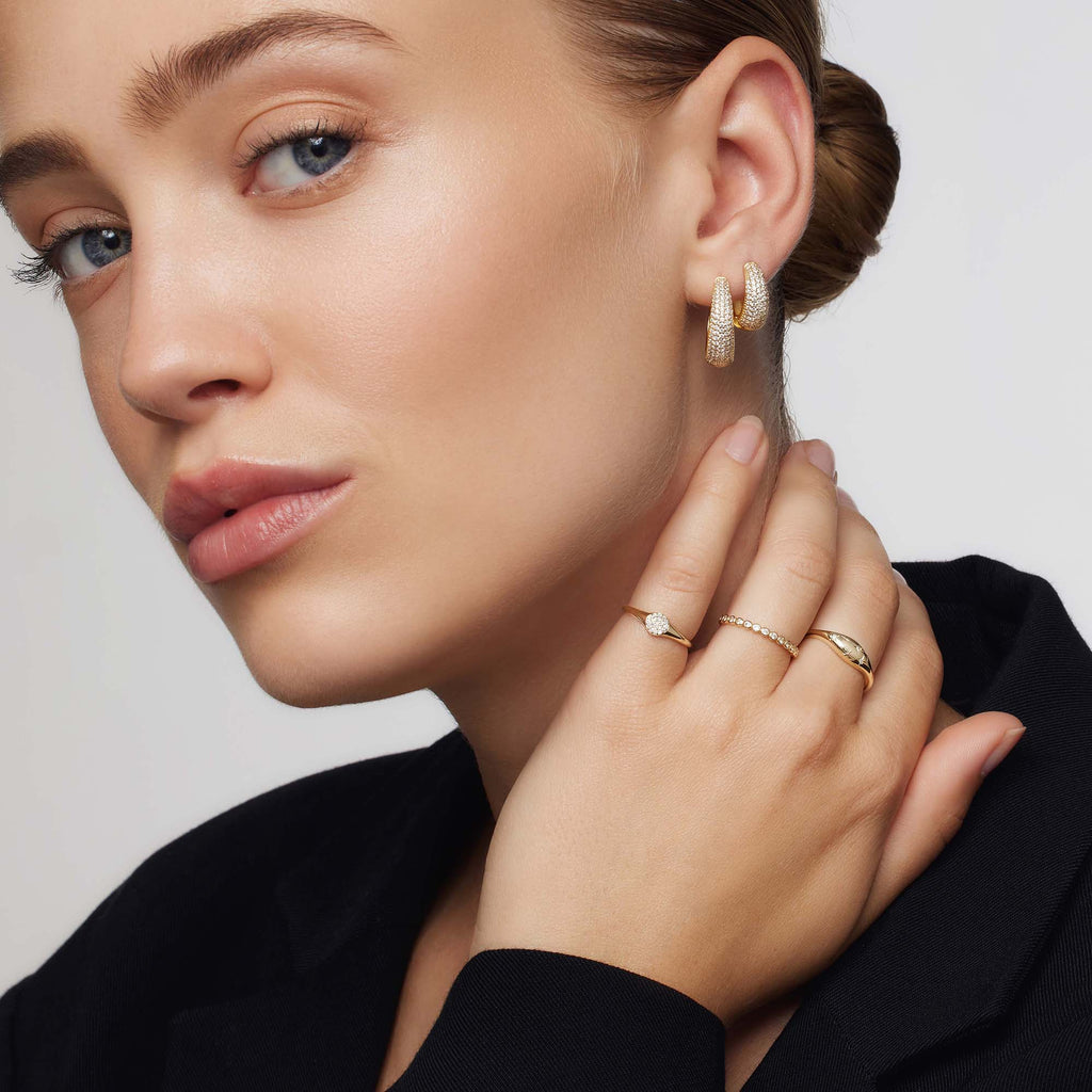 Diamond Dome Ring | Gold-Westeryn