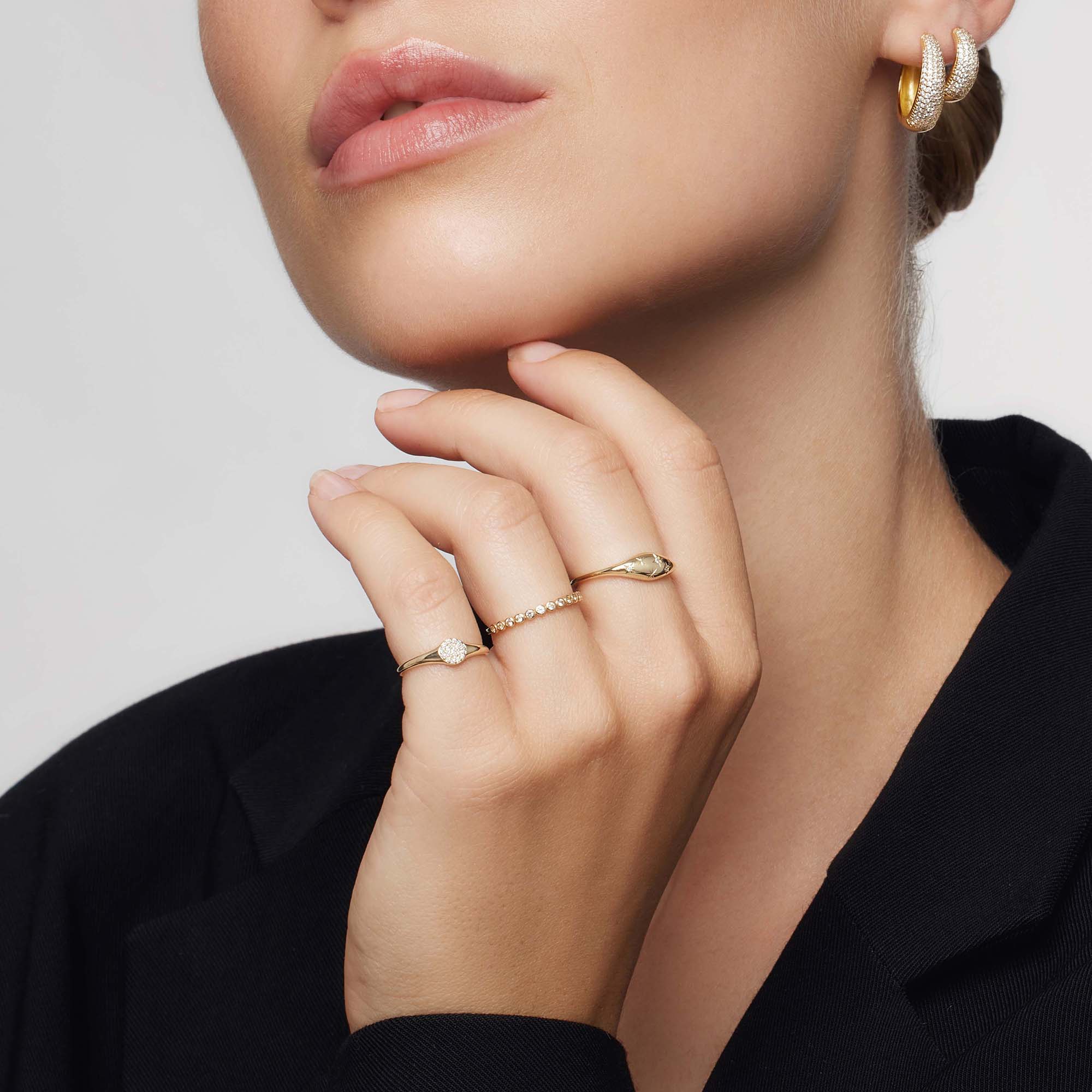 Diamond Dome Ring | Gold-Westeryn