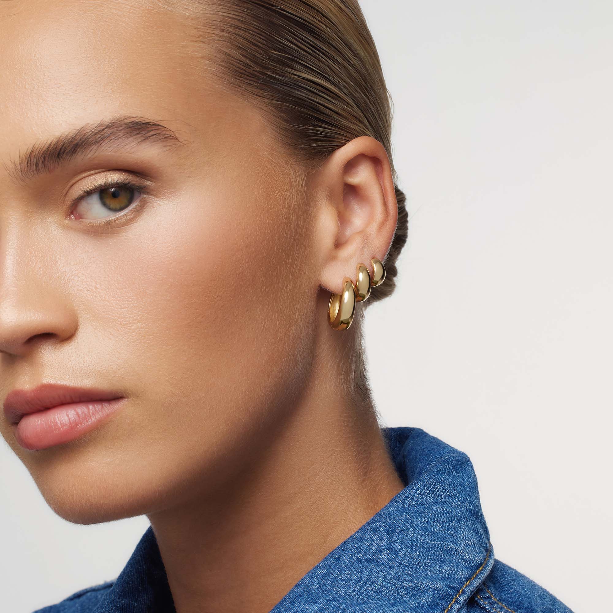 Rue Statement Hoops | Gold-Westeryn