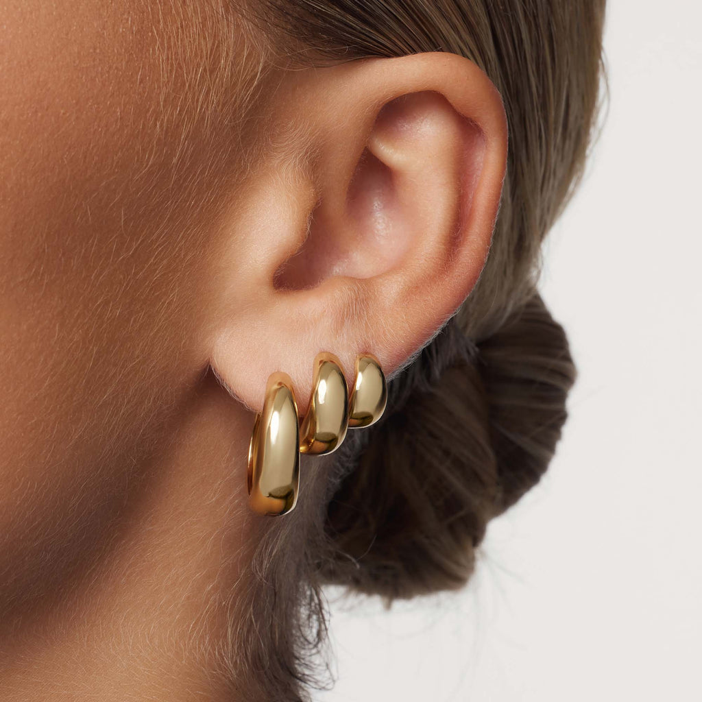 Rue Statement Hoops | Gold-Westeryn