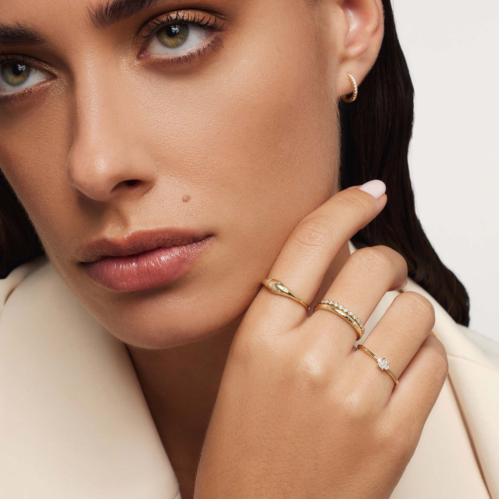 Diamond Dome Ring | Gold-Westeryn