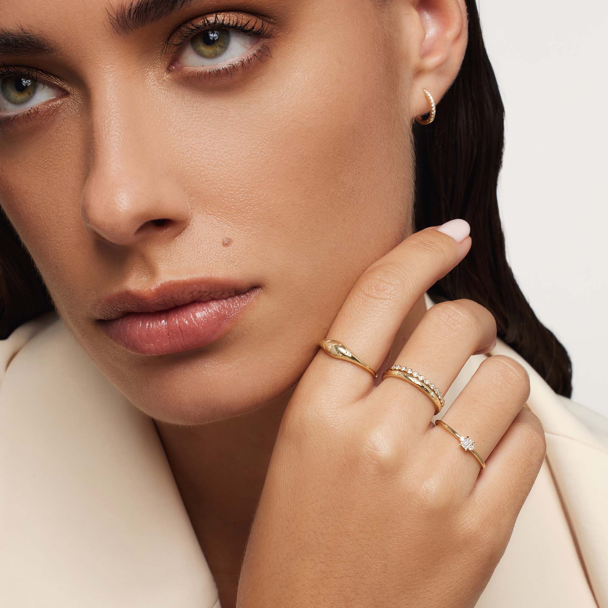 Diamond Dome Ring | Gold-Westeryn