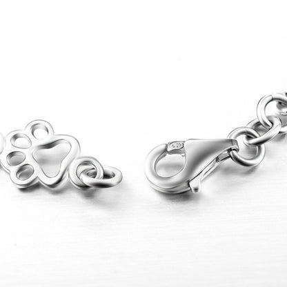 Whimsical Paw Print Charm Bracelet