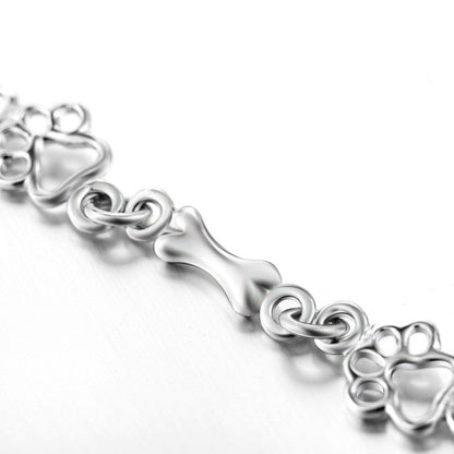 Whimsical Paw Print Charm Bracelet