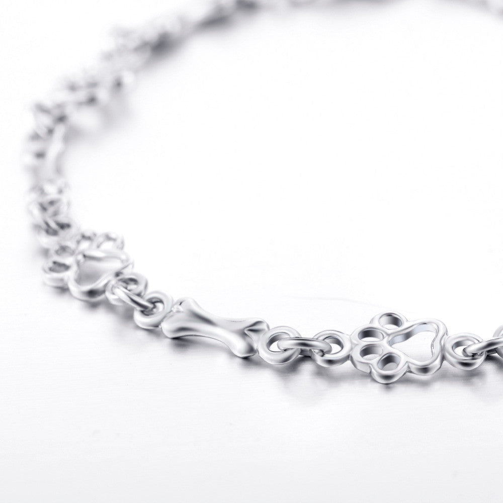Whimsical Paw Print Charm Bracelet