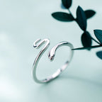 Adjustable Silver Snake Ring-Westeryn