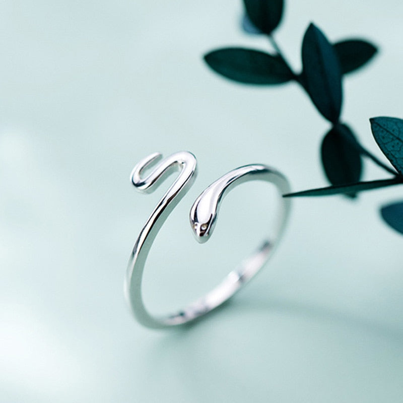 Adjustable Silver Snake Ring-Westeryn