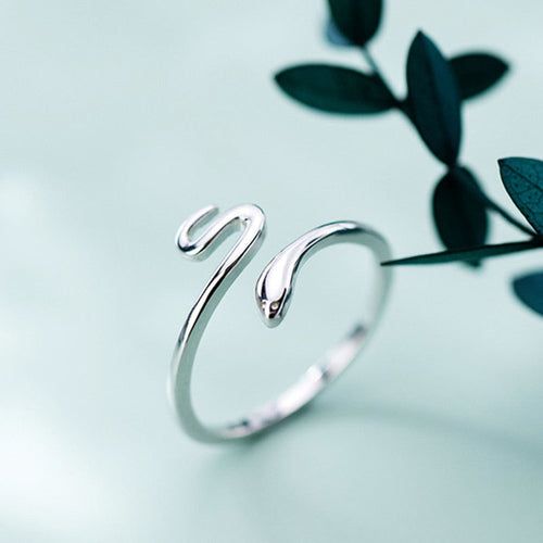 Adjustable Silver Snake Ring-Westeryn