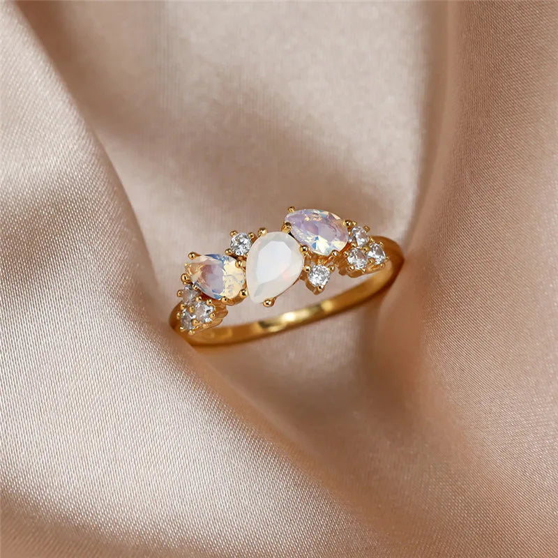 Radiant Moonstone Ring